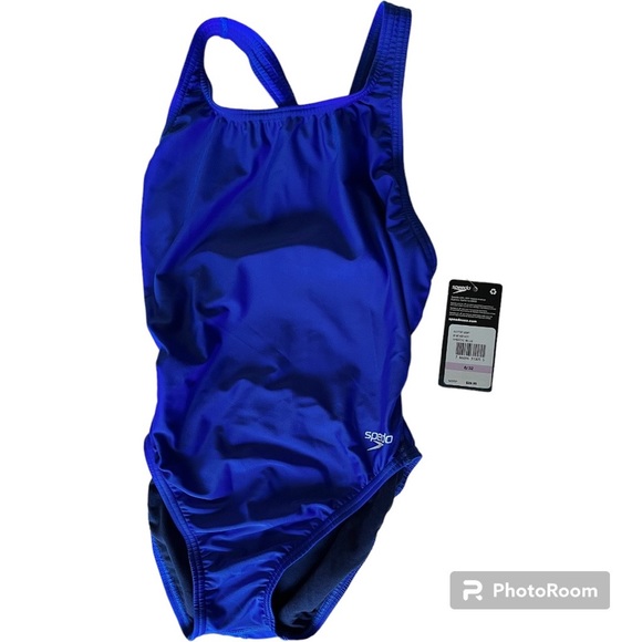 Speedo Women's Navy Blue Swimsuit One Piece. Sz 6/32 - Picture 4 of 7